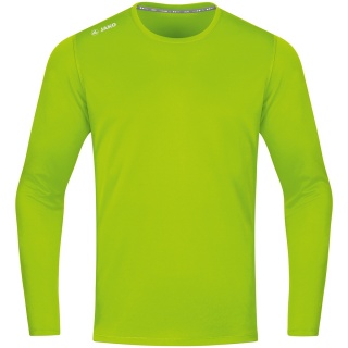 JAKO Sport Long Sleeve Shirt Run 2.0 (100% Polyester, breathable) neon green Boys